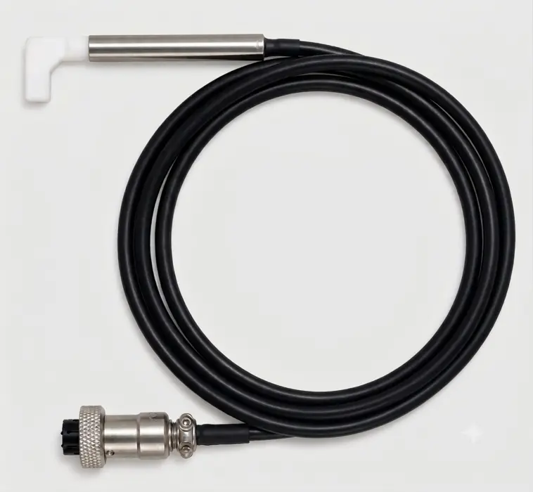 Angled eddy-current probe