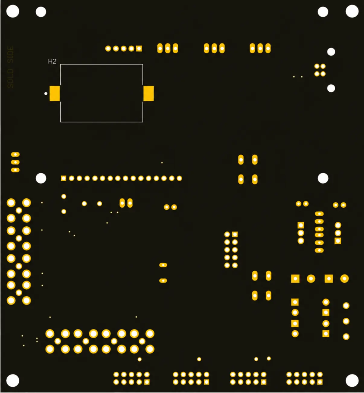 Four channel display board rear