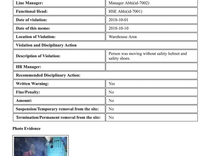 E-memo screen 4