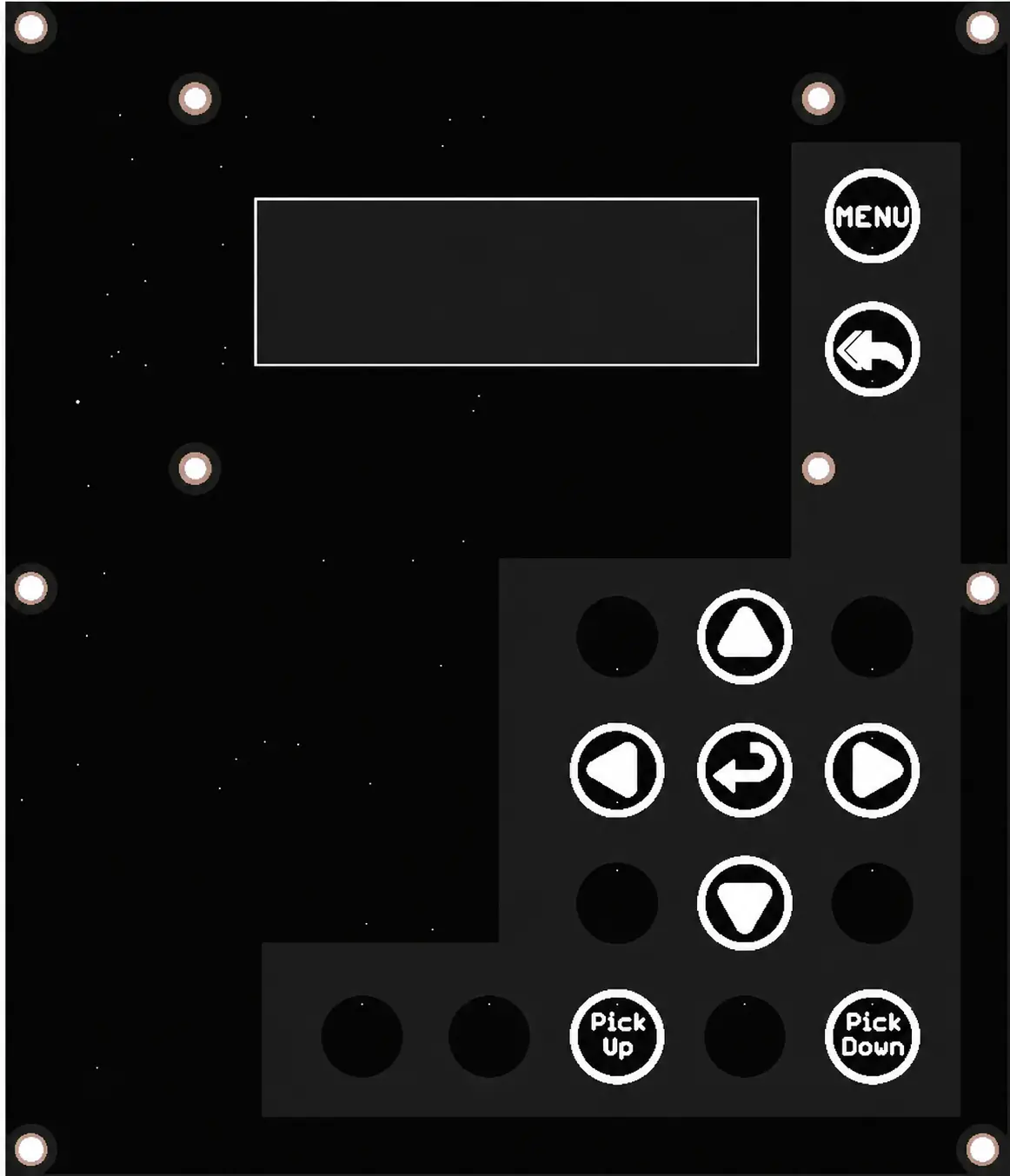 Touch panel front