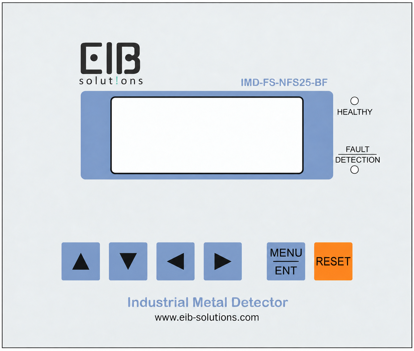 EIB Solutions industrial metal detector operator panel
